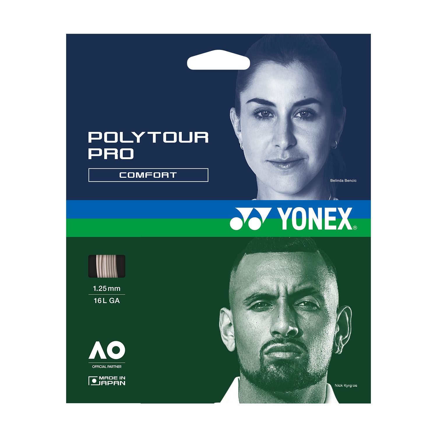 Yonex PolyTour Pro 1.25 Set 12m - Warm Gray