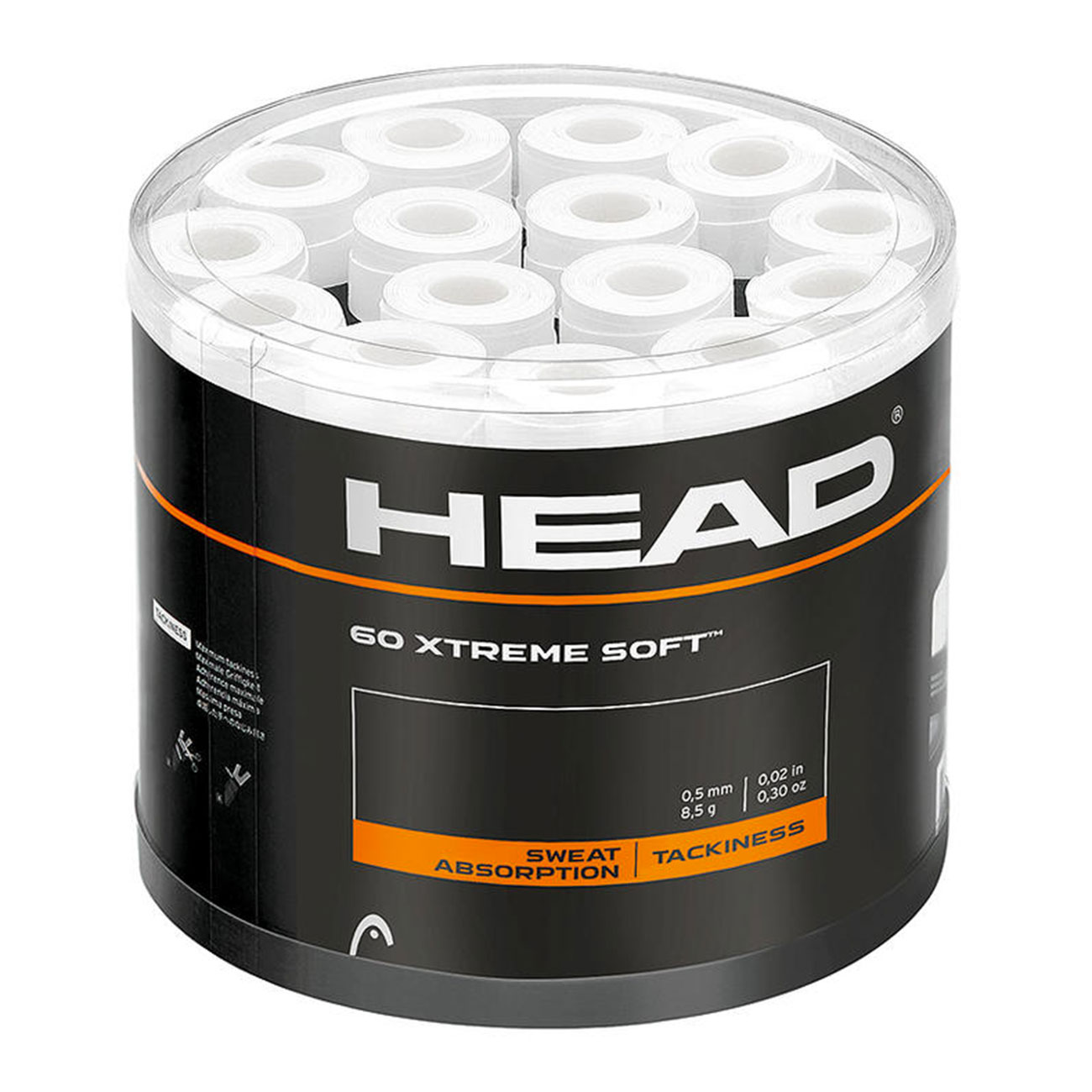 Head Xtreme Soft x 60 Box Sobregrip - White