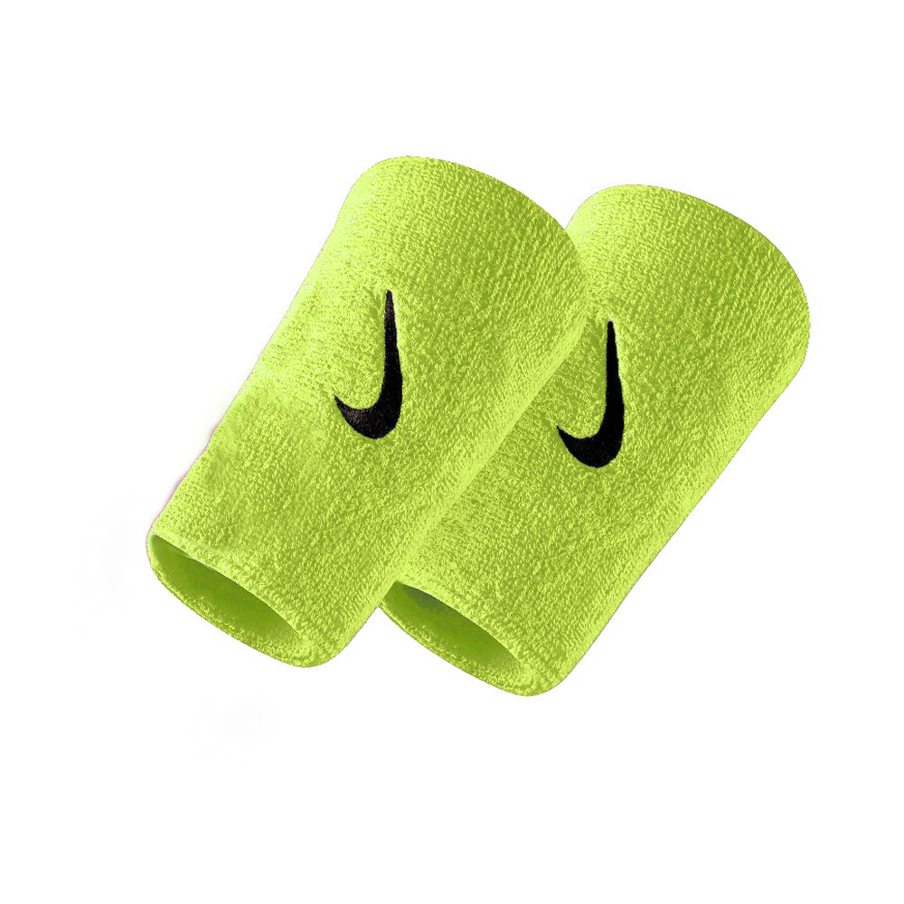 Nike Logo Dry Big Wristband - Volt/Black