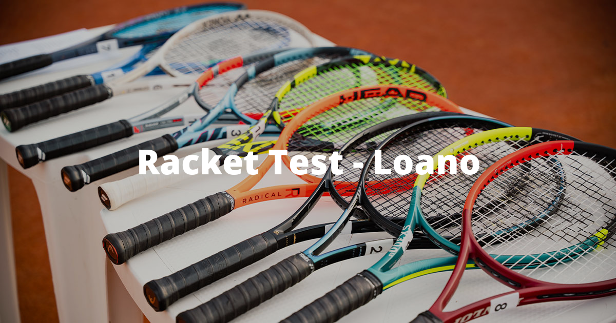 Speed Racket Test Liucci`s Racket Test in Loano signed by Mister Tennis
