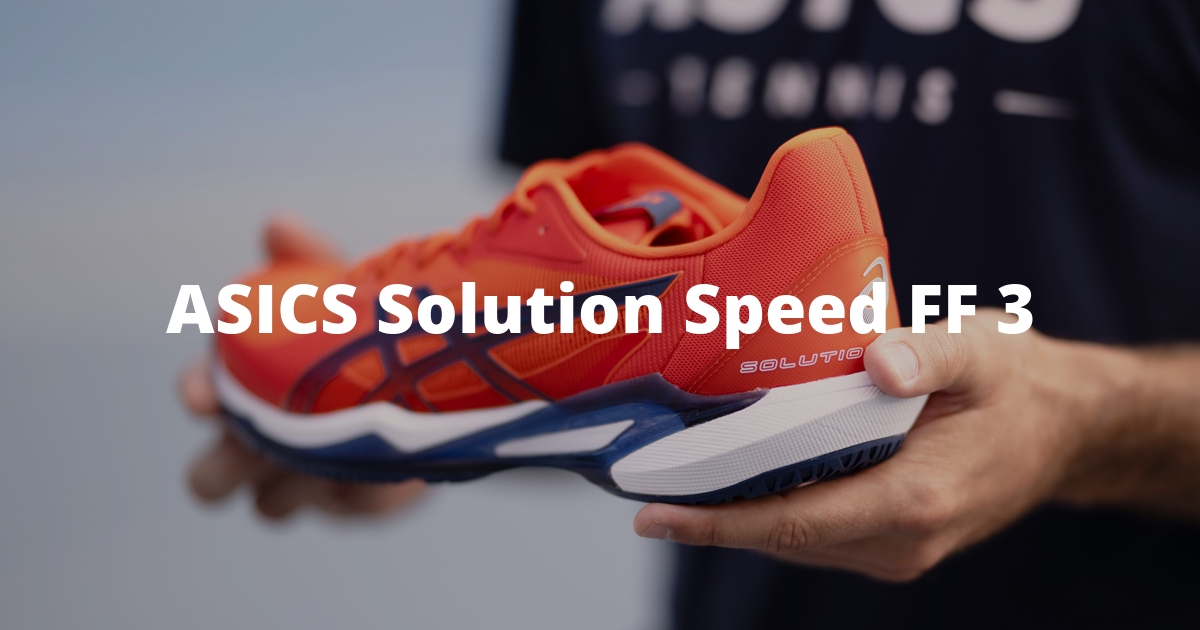 Asics Solution Speed FF 3 Men's Tennis Shoes - White/Black