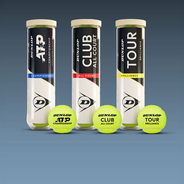 Dunlop Tour Brilliance, ATP Championship e Club All Court: three balls, three solutions for every type of player