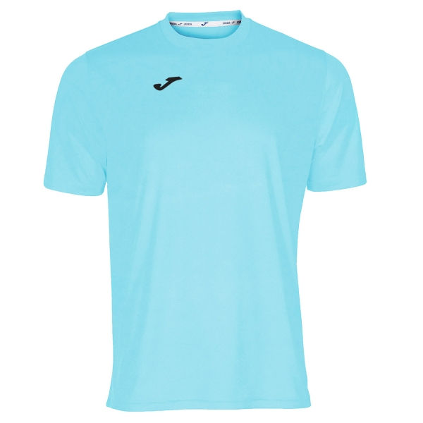 Tennis Polo and Shirts Boy Joma Combi TShirt Boy  Light Blue/Black 100052.350