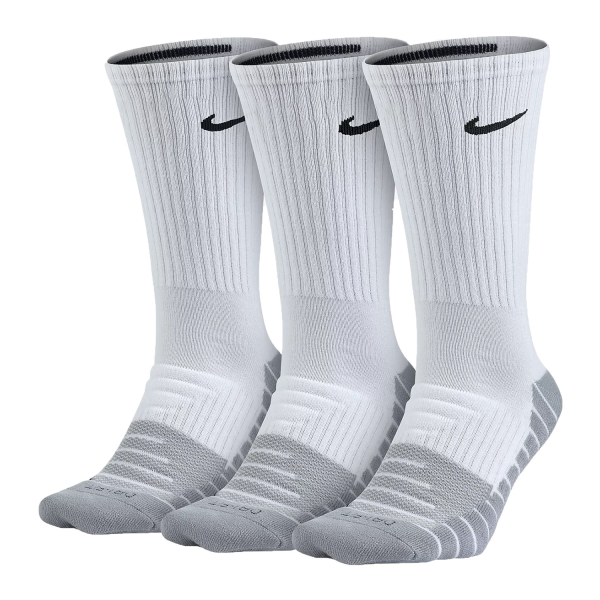 Calze Tennis Nike Dry Cushion Crew x 3 Calze  White/Grey SX5547100