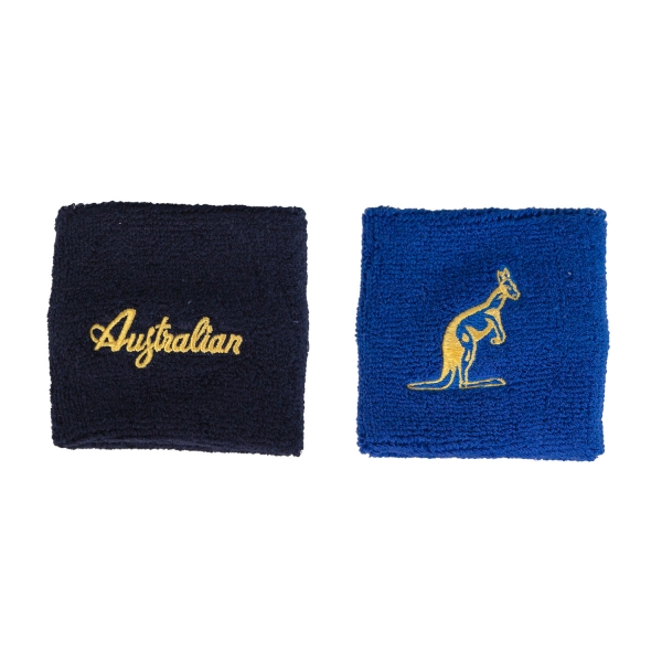 Australian Logo Muñequeras de Tenis Navy/Blue/Yellow