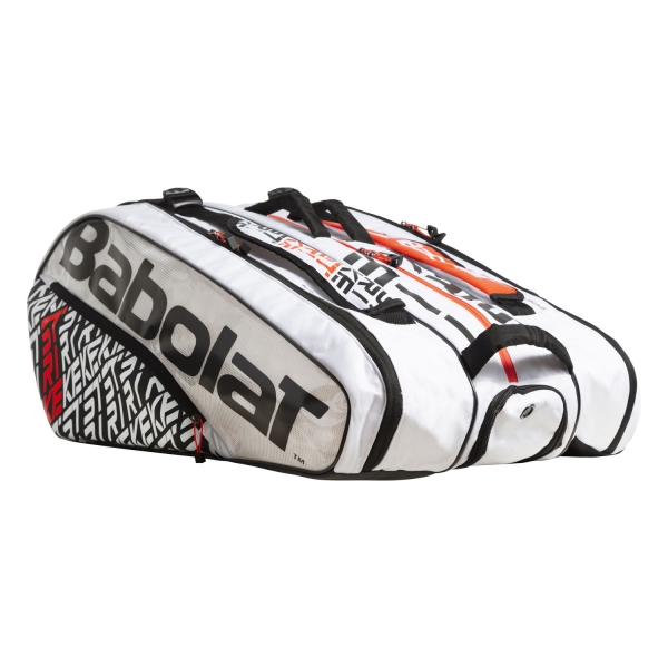 Tennis Bag Babolat Pure Strike x 12 Bag  White/Red 751201149