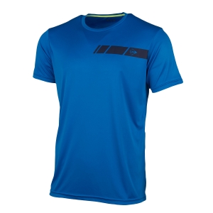 Camisetas de Tenis Hombre Dunlop Club Crew Camiseta  Light Blue/Navy 71332