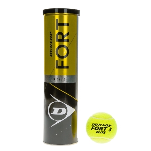 Pelotas Tenis Dunlop Dunlop Fort Elite  Tubo de 4 Pelotas 601320