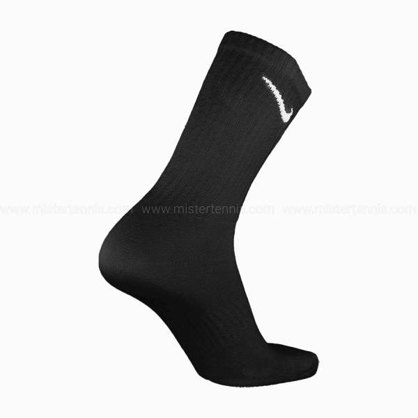 Nike Everyday Lightweight Crew x 3 Socks - Black/White