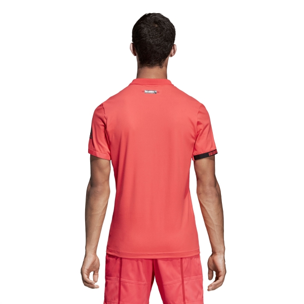 adidas MatchCode Men's Tennis Polo - Fluo Pink