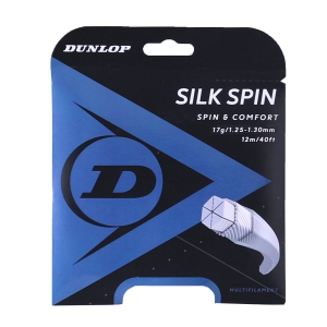 Multifilament String Dunlop Silk Spin 1.25/1.30 Set 12 m  White 624828
