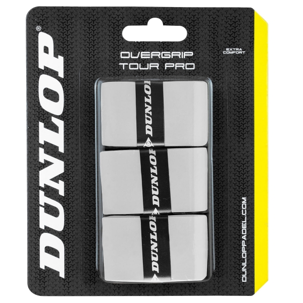Accessori Padel Dunlop Tour Pro x 3 Overgrip  White 623798