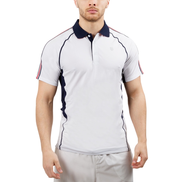 Men's Tennis Polo KSwiss Heritage Polo  White/Navy/Red 101908100EU