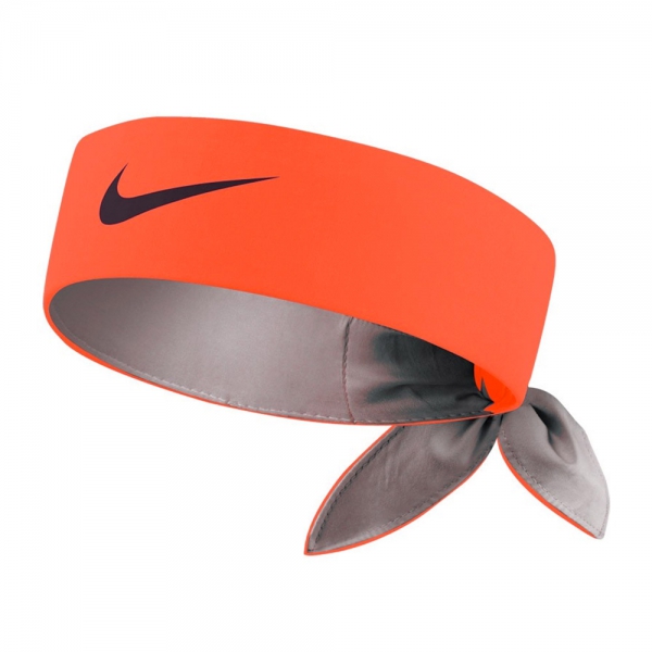 Nike Logo Tennis Headband Fluo Orange Grey