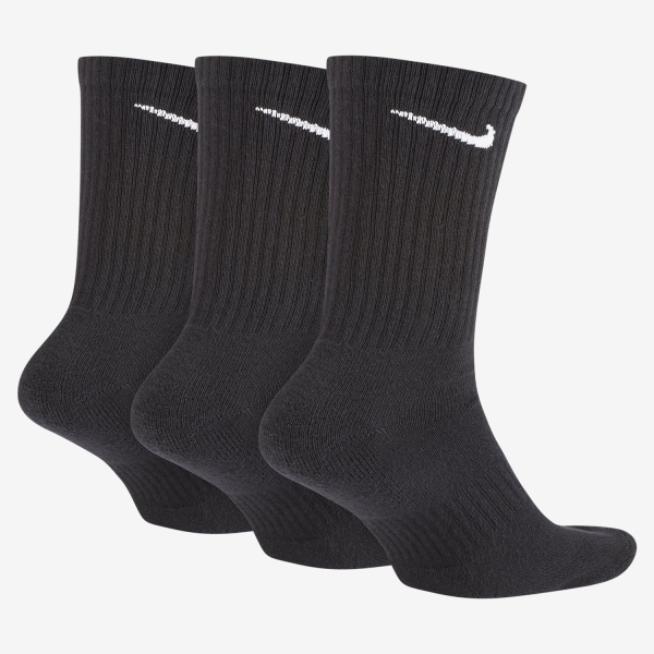 Nike Everyday Cushioned Crew x 3 Calze - Black/White