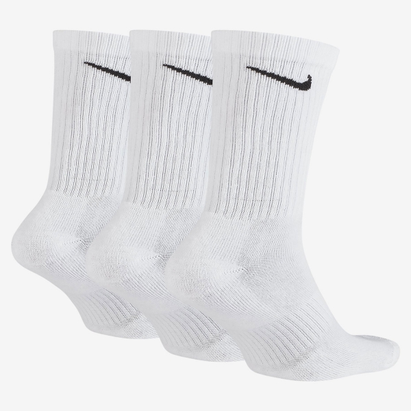 Nike Everyday Cushioned Crew x 3 Calcetines - White/Black