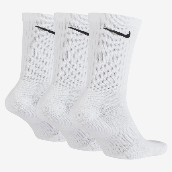 Nike Everyday Cushioned Crew x 3 Calze - White/Black