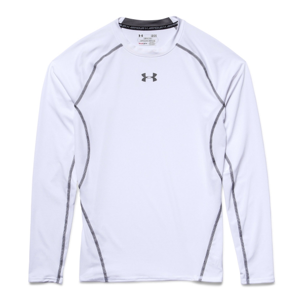 Under Armour HeatGear Compression Men's Shirt - White/Grey