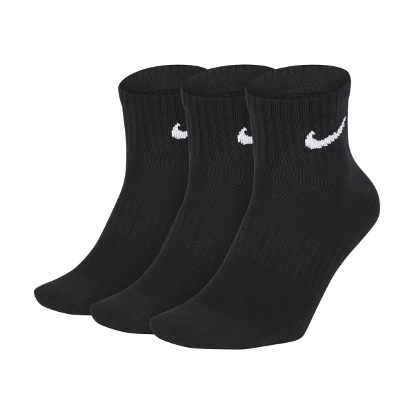 Tennis Socks Nike Everyday Light Weight x 3 Socks  Black/White SX7677010