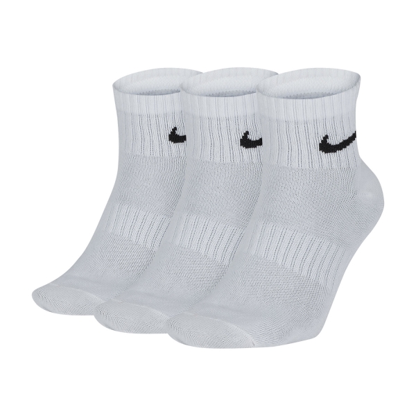 Tennis Socks Nike Everyday Light Weight x 3 Socks  White/Black SX7677100