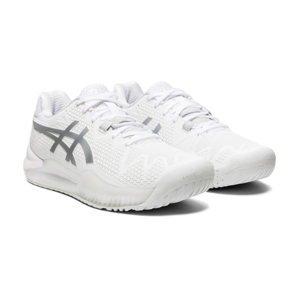 Asics Gel Resolution 8 - White/Pure Silver