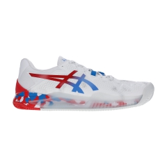 Asics Gel Resolution 8 Clay Retro Tokyo L.E. - White/Electric Blue