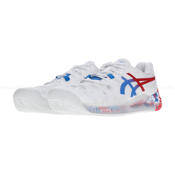 Asics Resolution 8 Clay L.E. Zapatillas Tenis Hombre White ASICS GEL RESOLUTION 8 CLAY LE ZAPATILLAS TENIS HOMBRE