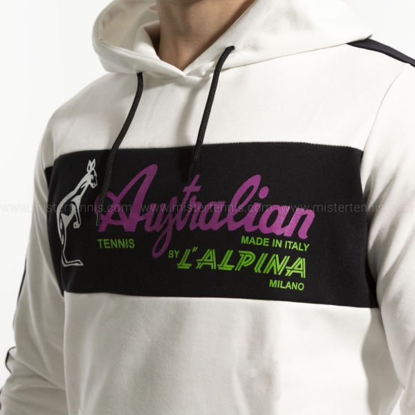 Australian Interlock Felpa da Tennis Uomo Bianco