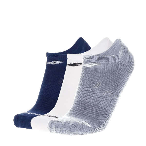 Tennis Socks Babolat Match x 3 Socks  White/Estate Blue/Grey 5UA14611033