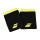 Babolat Logo Jumbo Medium Wristbands - Black/Sulphur Spring
