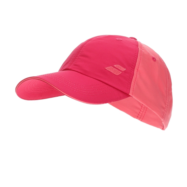 Tennis Hats and Visors Babolat Basic Logo Cap Girl  Red Rose 5JA12215028