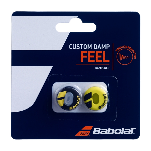 Antivibrador Babolat Custom x 2 Antivibradores  Black/Yellow 700040142