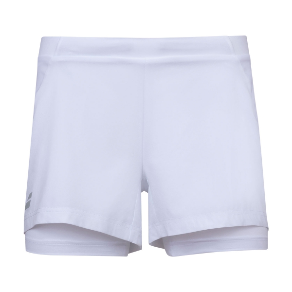 Gonne e Pantaloncini Tennis Babolat Babolat Exercise 2 in 1 3in Shorts  White  White 4WP10611000
