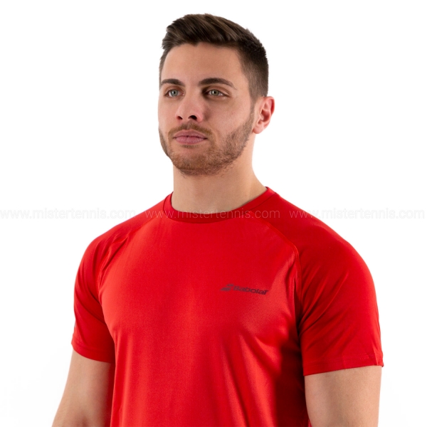 Babolat Play Crew T-Shirt - Tomato Red