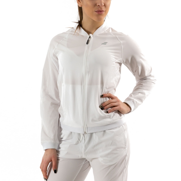 Chaquetas de Tenis Mujer Babolat Play Chaqueta  White 3WP11211000