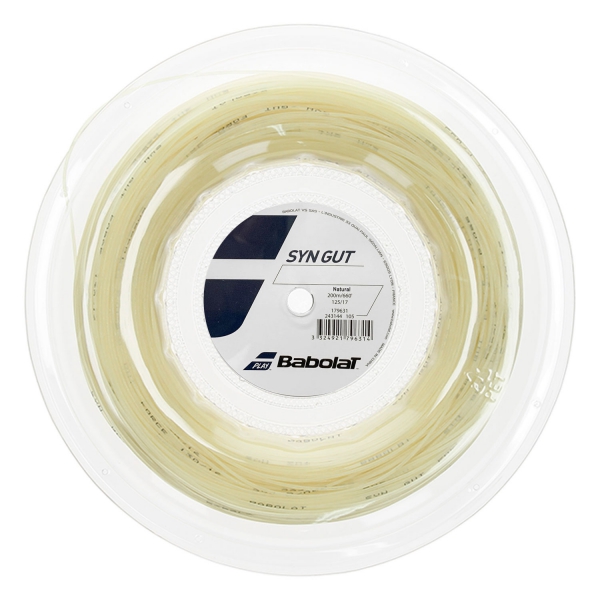  *FREE STRING* Babolat Syn Gut 1.25  Natural 243144128125/INC