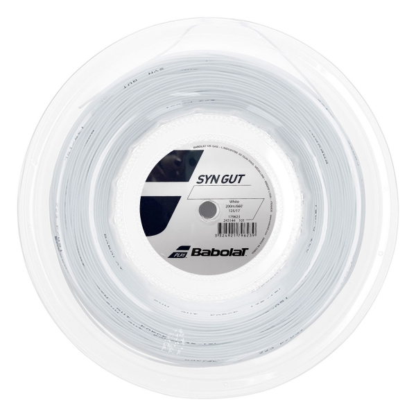  *FREE STRING* Babolat Syn Gut 1.25  White 243144101125/INC