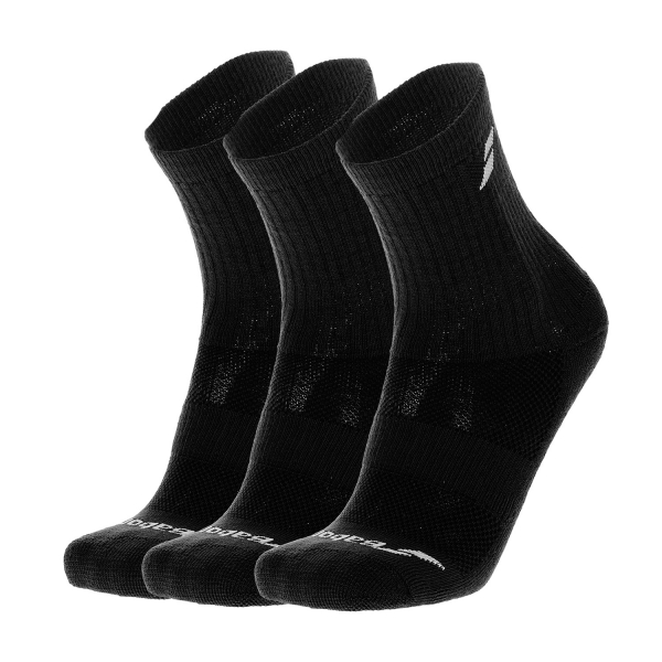 Tennis Socks Babolat Logo x 3 Socks Junior  Black 5JA13712000