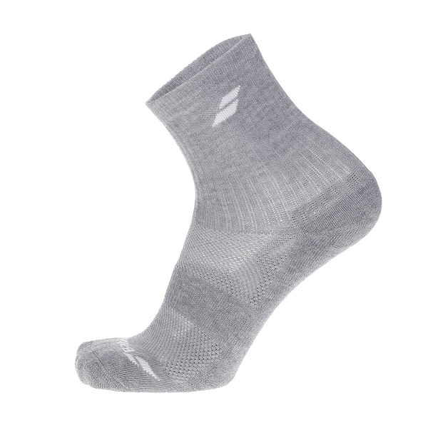 Babolat Logo x 3 Socks Junior - White/Estate Blue/Grey