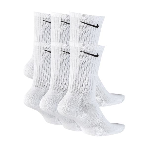 Nike Everyday Cushion Crew x 6 Calcetines - White/Black
