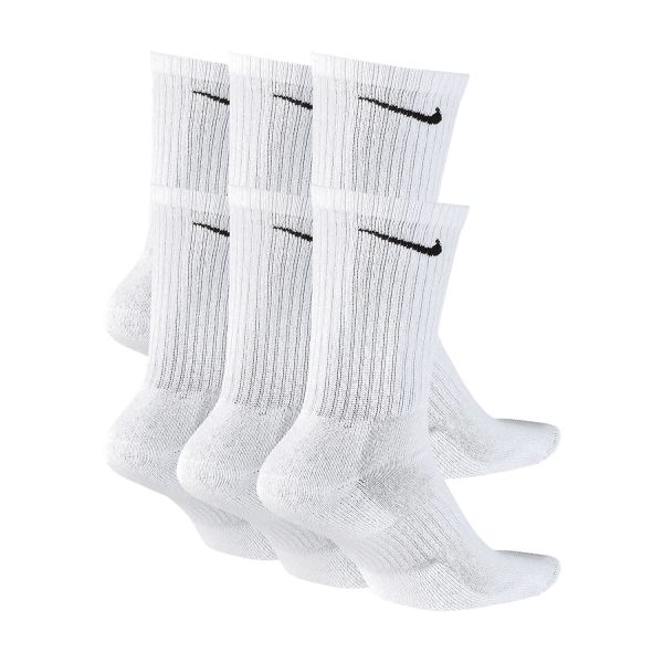 Nike Everyday Cushion Crew x 6 Calze - White/Black