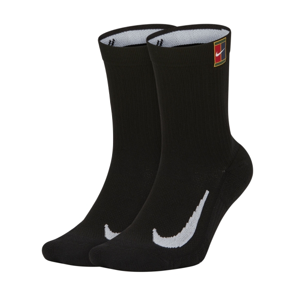Tennis Socks Nike Multiplier Cushioned x 2 Socks  Black SK0118010