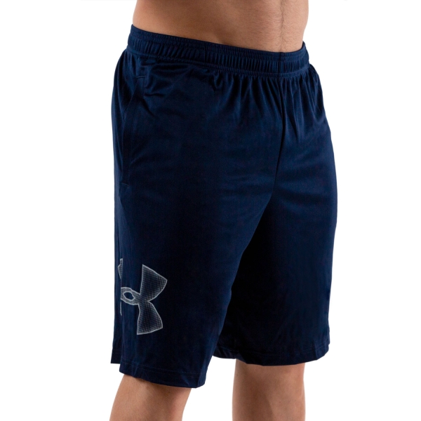 Men's | Under Armour | 1376943 | Tech Wordmark Graphic Shorts | Sonar Blue  / Glacier Blue