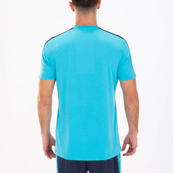 Joma Academy III T-Shirt - Fluor Turquoise/Dark Navy