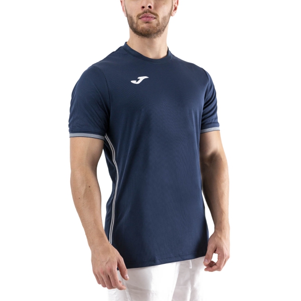 Camisetas de Tenis Hombre Joma Campus III Camiseta  Dark Navy/White 101587.331