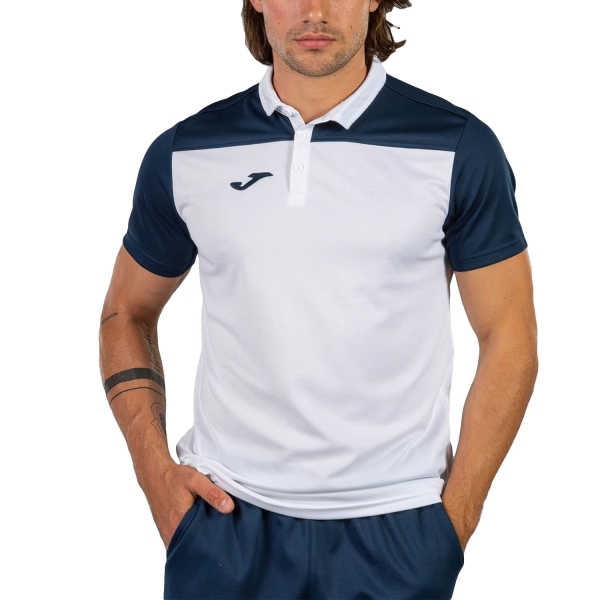 Polo Tennis Uomo Joma Joma Crew III Polo  White/Dark Navy  White/Dark Navy 101371.203