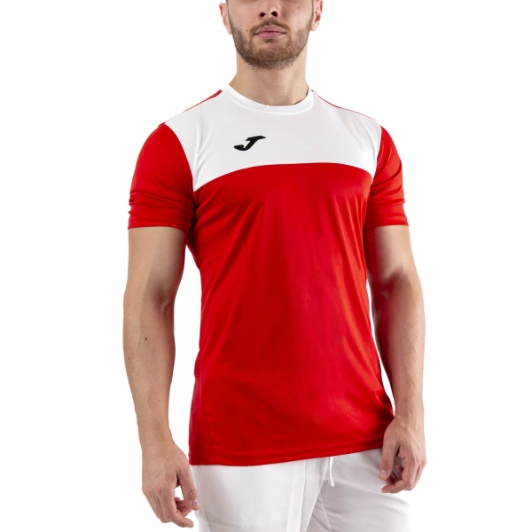 Camisetas de Tenis Hombre Joma Winner Camiseta  Red/White 100946.602