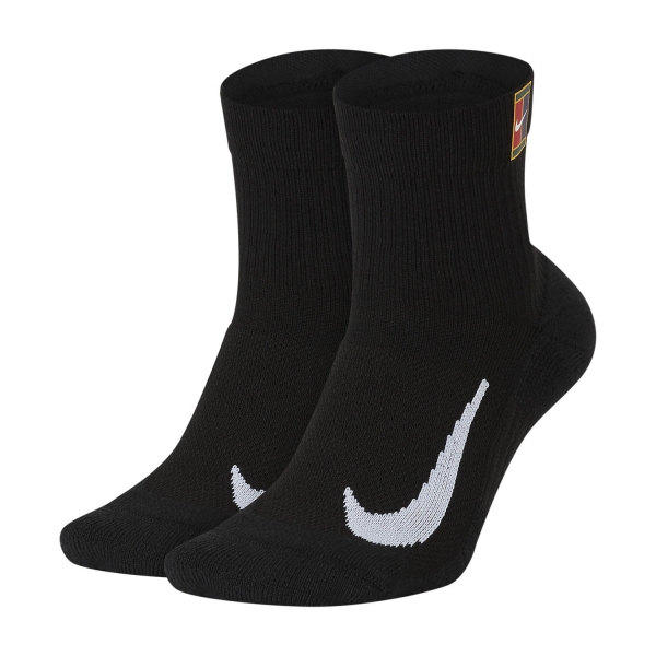 Tennis Socks Nike Multiplier Max x 2 Socks  Black CU1309010
