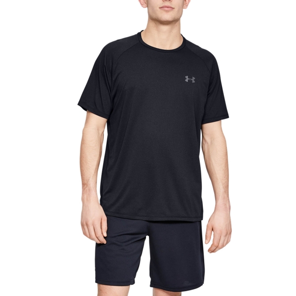 Maglietta Tennis Uomo Under Armour Under Armour Tech 2.0 Novelty Camiseta  Black/Pitch Gray  Black/Pitch Gray 13453170001