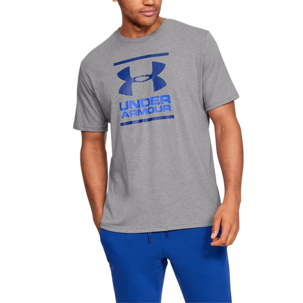 Under Armour Men's Mod Grey Light Heather Team Tech Tee